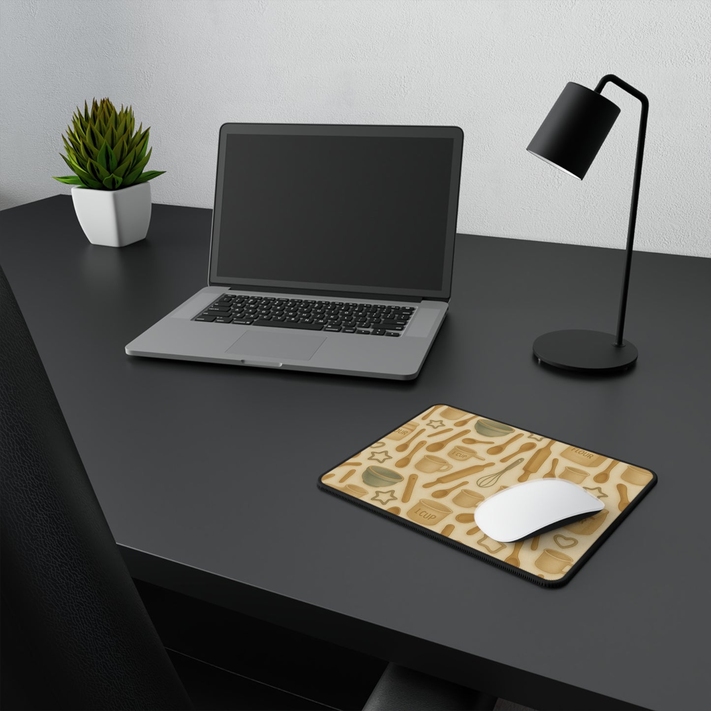 Cozy Kitchen Non-Slip Gaming Mouse Pad - Perfect for Baking Enthusiasts, Gamer Gift, Home Office Decor, Cute Design, Desk Accessory