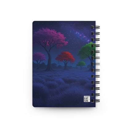 Cosmic Tree Spiral Bound Journal, Night Sky Note Pad, Gift for Writers, Dreamy Journal, Artistic Stationery, Gift for Students