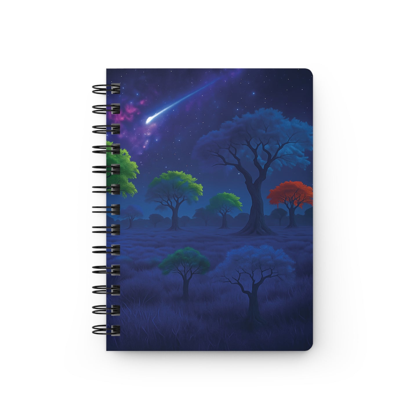 Cosmic Tree Spiral Bound Journal, Night Sky Note Pad, Gift for Writers, Dreamy Journal, Artistic Stationery, Gift for Students