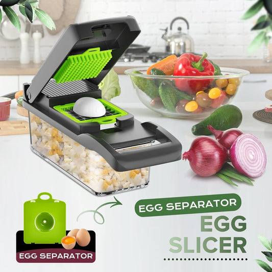 16in1 Vegetable Chopper, Fruit And Vegetable Slicer, Onion Cutter, Food Chopper With Container, Vegetable Cutter And Spiralizer Suitable For Onion Salads ,Essential Small Tools For Households